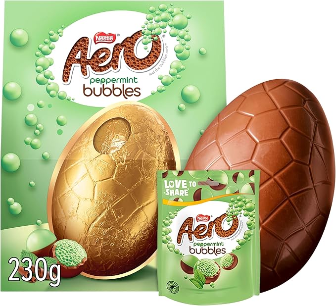 AERO Peppermint Mint Chocolate Giant Easter Egg 230g 薄荷泡泡朱古力巨型復活蛋