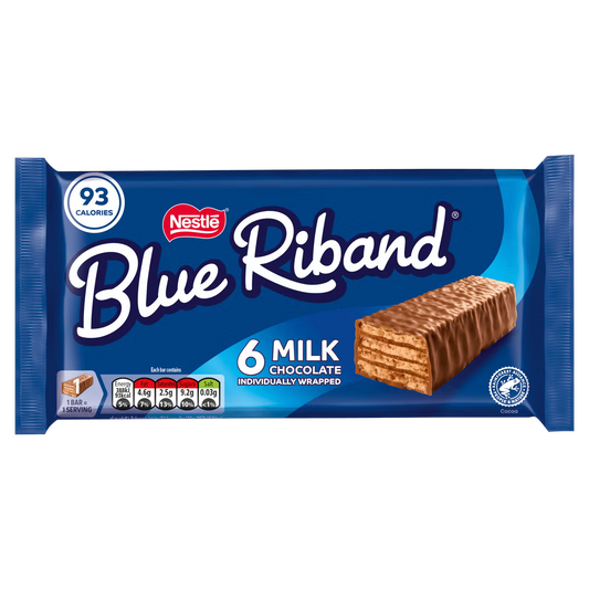 Nestle Blue Riband Milk Chocolate Wafer 6pk