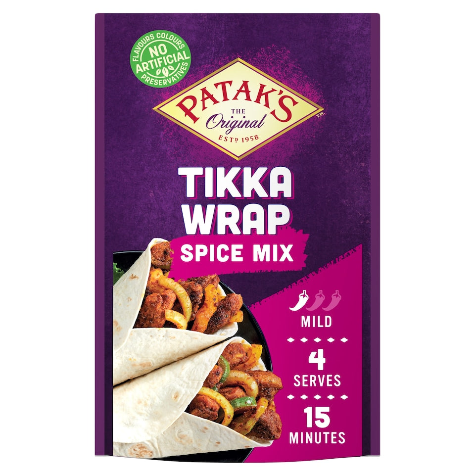 Pataks Tikka Wrap Spice Mix 25g 印度烤雞香料秘製調味粉