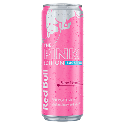 Red Bull Sugar Free Pink Edition Forest Fruits 250ml (UK) 紅牛森林水果味無糖能量飲品(英國版)