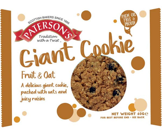 Paterson's Giant Fruit & Oat Cookie 60g