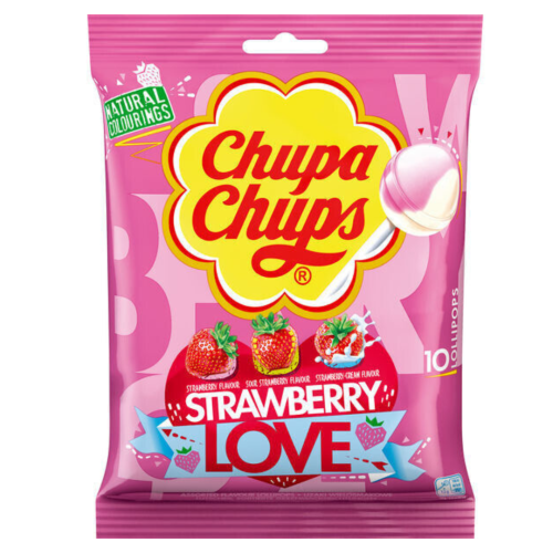 Chupa Chups Strawberry Love 120g