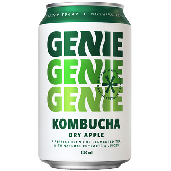 Genie Kombucha Dry Apple 330ml
