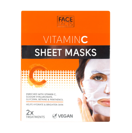 Face Facts Vitamin C Sheet Masks 2pc
