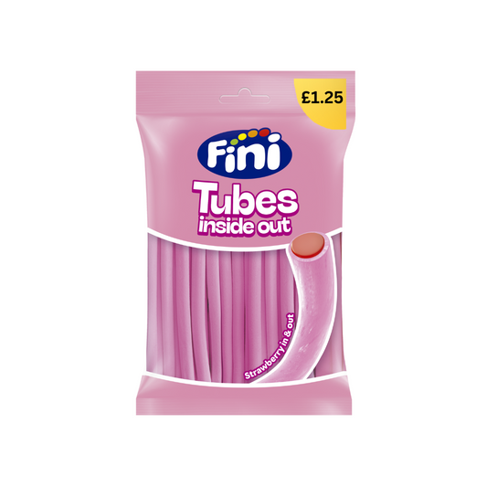 Fini Strawberry Inside Out Tubes 140g 士多啤梨味鉛筆糖
