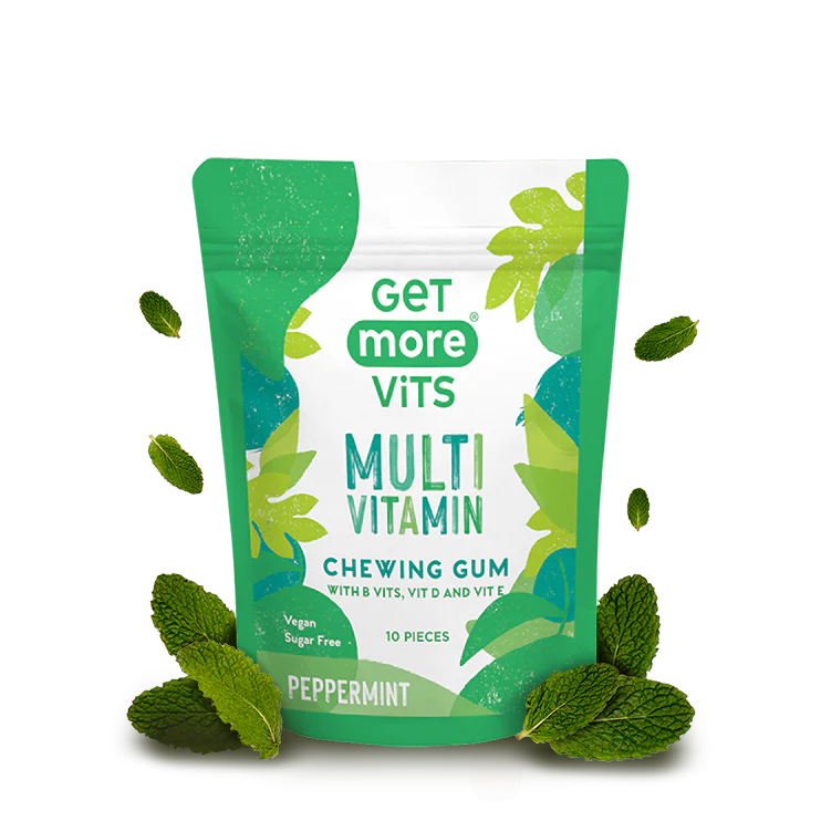 Get More Vits Multi Vitamin Peppermint Gum 14.2g 維他命薄荷香口膠
