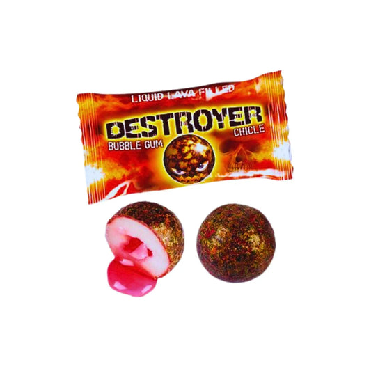Fini Destroyer Bubblegum 1pc 極酸熔岩造型流心吹波糖