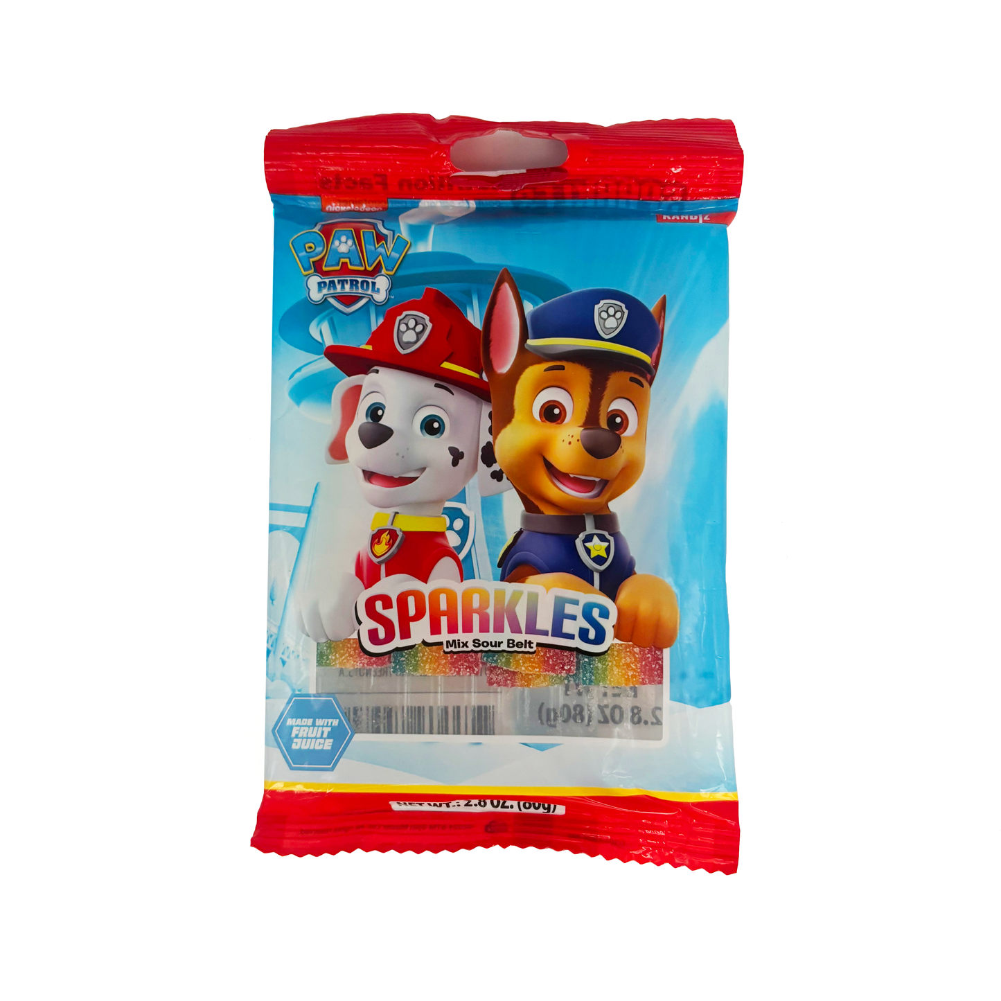 Paw Patrol Sparkles Mix Sour Belt 80g 汪汪隊立大功什錦皮帶酸糖
