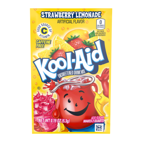 Kool Aid Unsweetened Soarin' Strawberry Lemonade Powder 1pc 士多啤梨香檸味即溶饮料