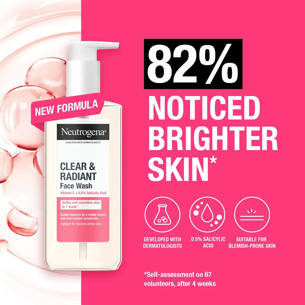 Neutrogena Clear & Radiant Face Wash 200ml