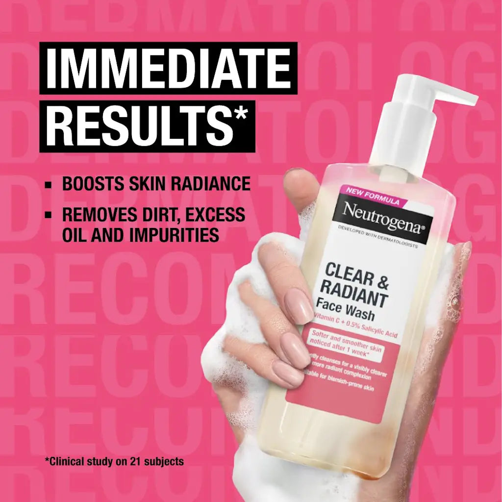 Neutrogena Clear & Radiant Face Wash 200ml