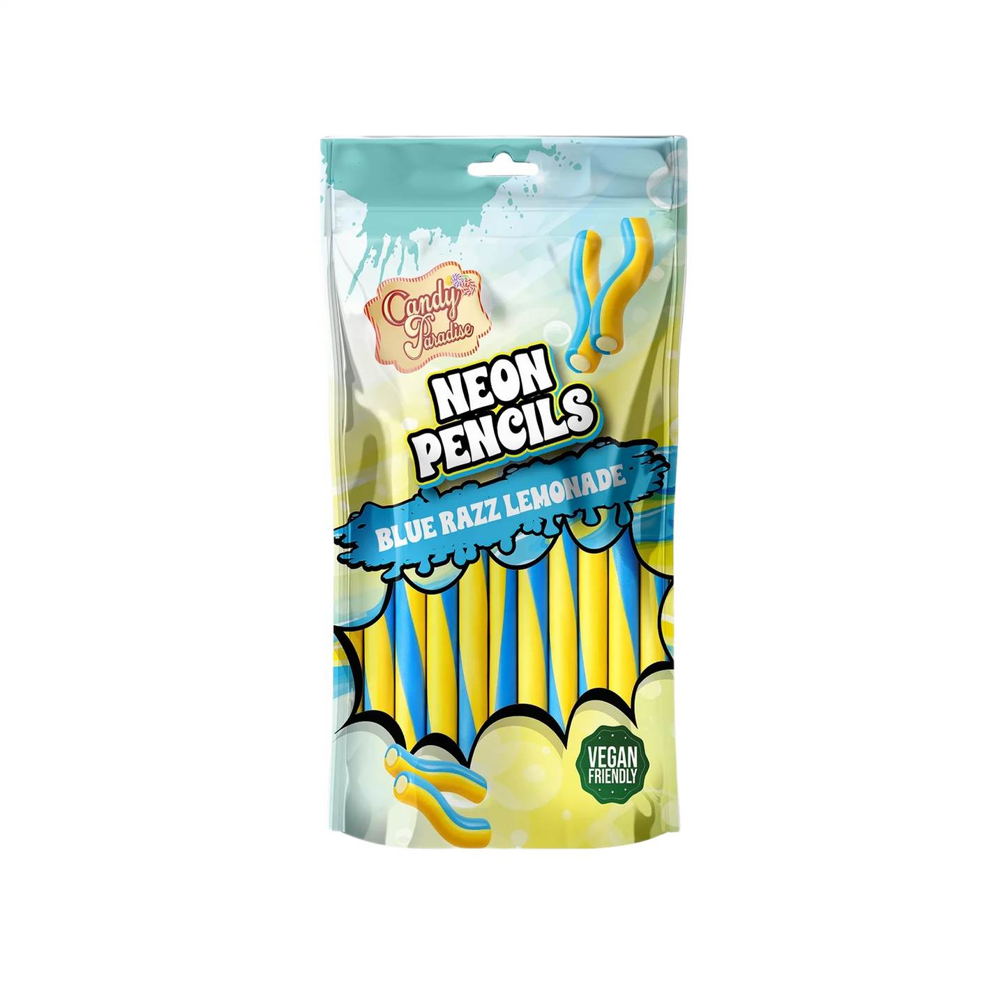 Candy Paradise Neon Pencils Blue Razz Lemonade 130g