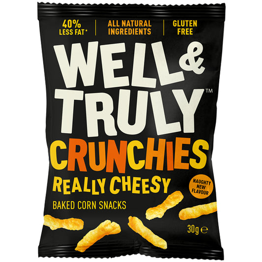 Well & Truly Really Cheesy Crunchies 30g