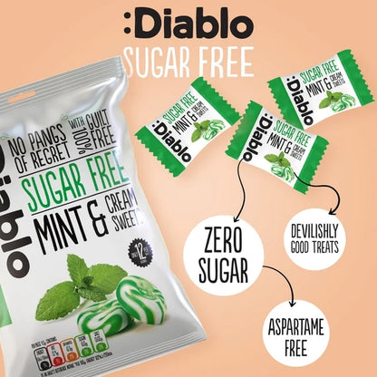 Diablo Sugar Free Sweets Mint & Cream 75g