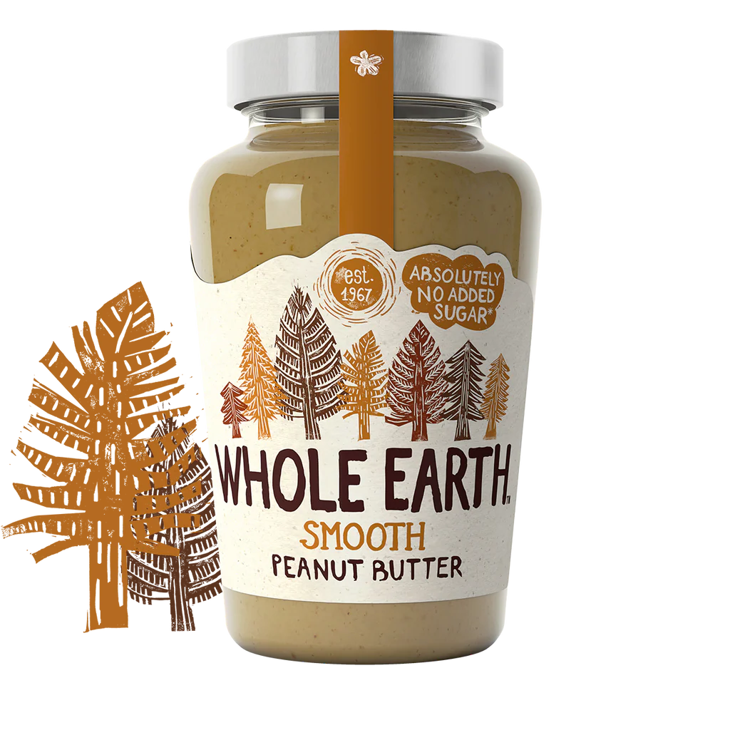 Whole Earth Smooth Peanut Butter 454g 香滑花生醬(無添加糖)