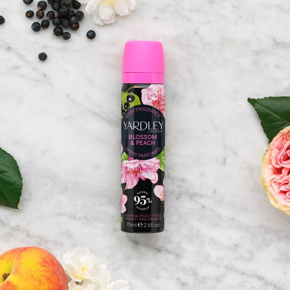 Yardley London Blossom & Peach Body Spray 75ml