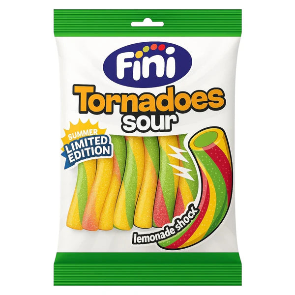 Fini Tornadoes Sour Lemonade Shock Pencil Sweets 160g