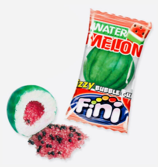 Fini Watermelon Bubblegum 1pc 仿真西瓜爆粉吹波糖