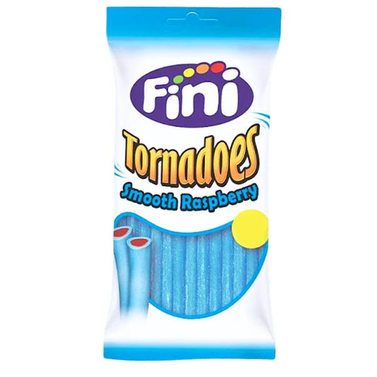 Fini Smooth Raspberry Tornadoes 140g 藍桑子味鉛筆糖