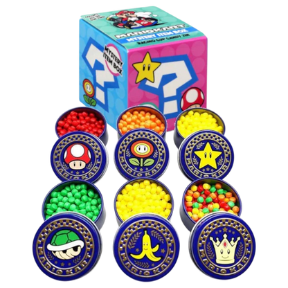 Mario Kart Mystery Item Box Racing Cup Candy Tin 19g