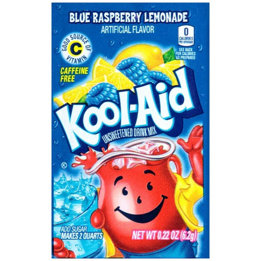 Kool Aid Unsweetened Blue Raspberry Lemonade 6.2g