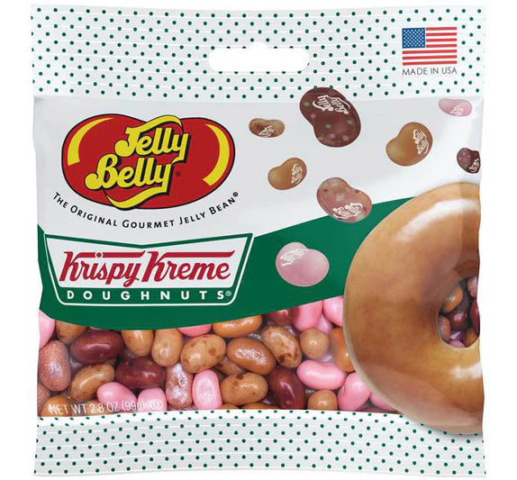 Jelly Belly All Krispy Kreme Doughnuts bag 2.8oz 知名Krispy Kreme冬甩味啫喱豆