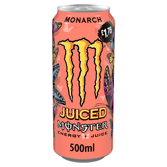 Monster Energy Monarch 500ml (UK Version) 魔爪柑橘蜜桃味能量飲品(英國增量版)