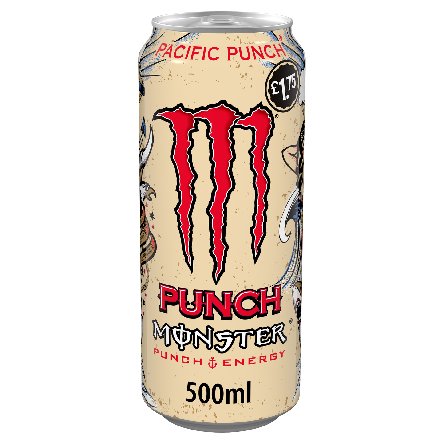 Monster Energy Pacific Punch 500ml (UK Version) 魔爪太平洋風味特色能量飲品(英國增量版)