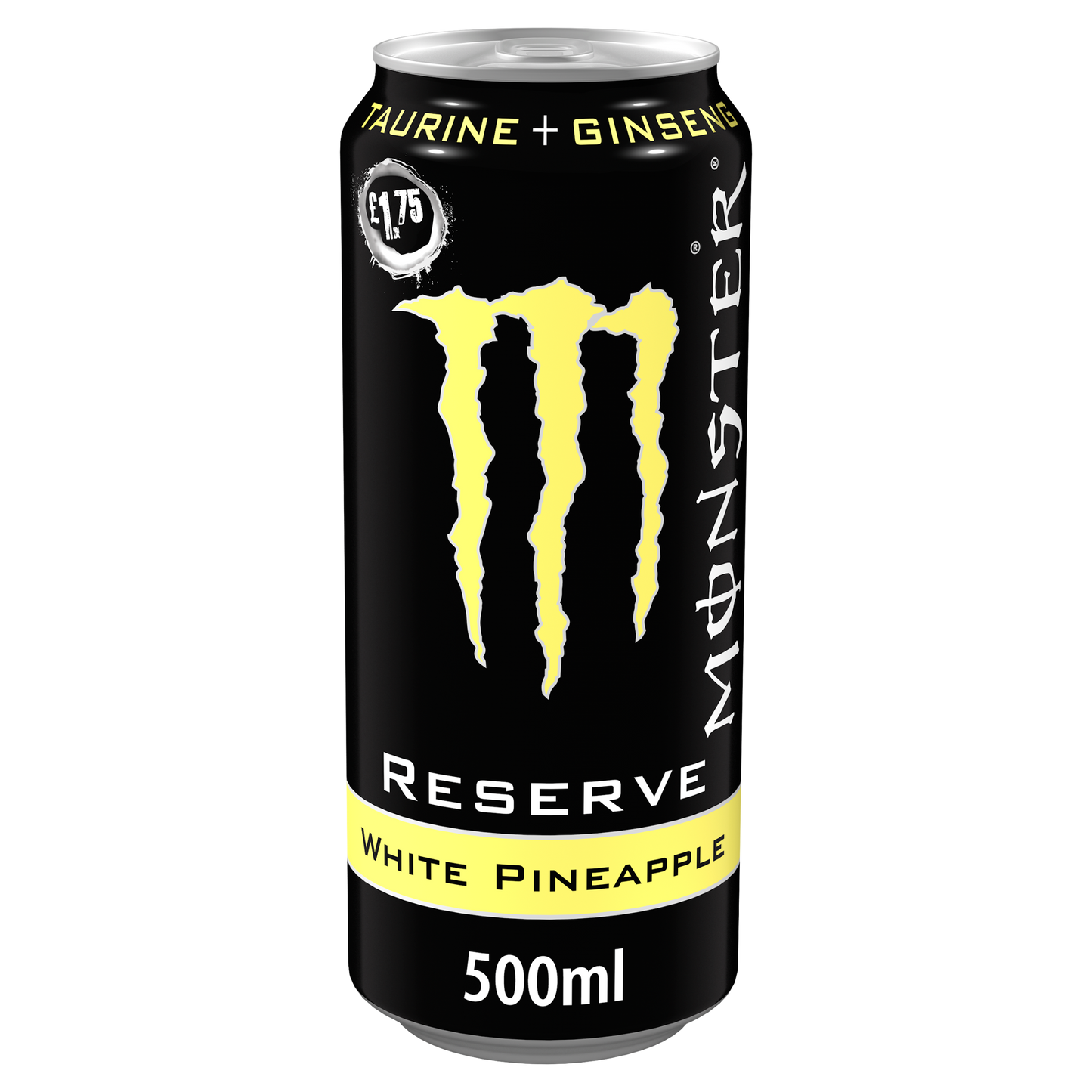 Monster Energy White Pineapple Reserve 500ml (UK Version) 魔爪白菠蘿味能量飲品(英國增量版)