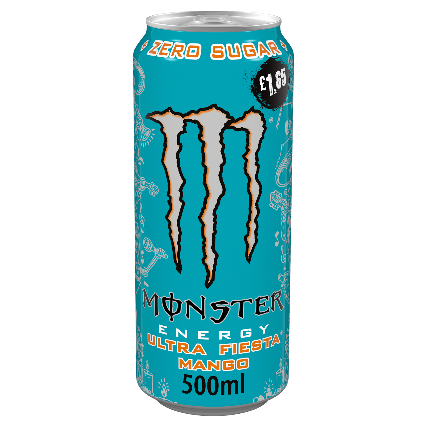 Monster Energy Ultra Fiesta 500ml (UK Version) 魔爪芒果味無糖能量飲品(英國增量版)