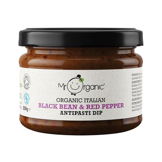 Mr Organic Organic Italian Black Bean & Red Pepper 230g