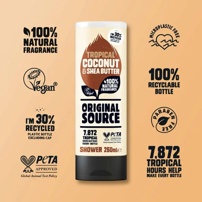 Original Source Tropical Coconut & Shea Butter Shower Gel 250ml