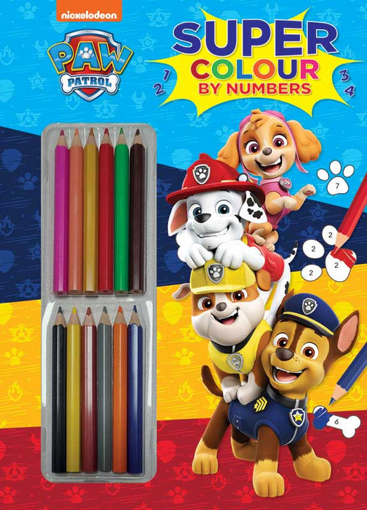 Paw Patrol Super Colour by Numbers