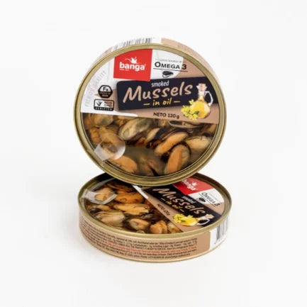 Banga Smoked Mussels In Oil 120g