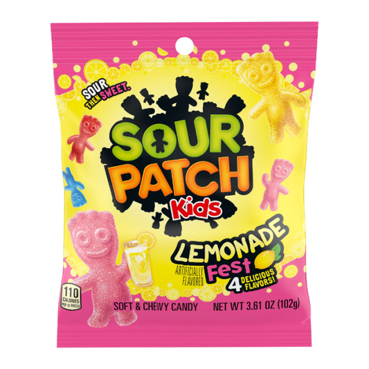 Sour Patch Kids Lemonade Fest 102g 激酸檸檬慶典軟糖