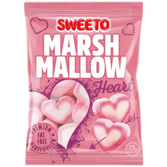 Sweeto Love Heart Marshmallows 140g