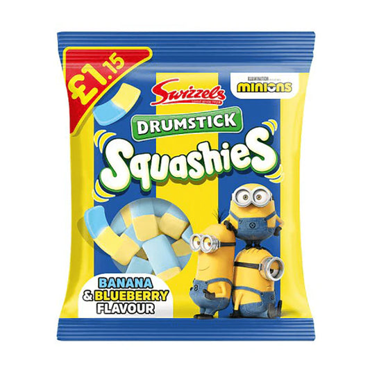 Swizzels Drumstick Squashies Banana & Blueberry Flavour 120g