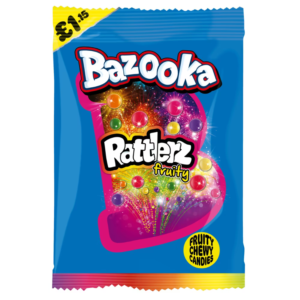 Bazooka Rattlerz Fruity Bag 100g 雜錦水果迷你波波糖