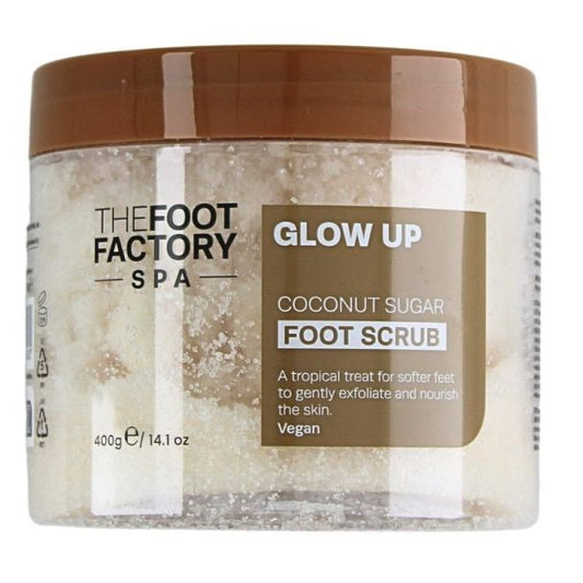 The Foot Factory Glow Up Coconut Sugar Foot Scrub 400g