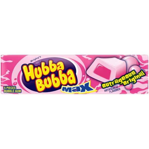 Hubba Bubba Max Gum 5 pc Original 經典原味吹特大波吹波糖