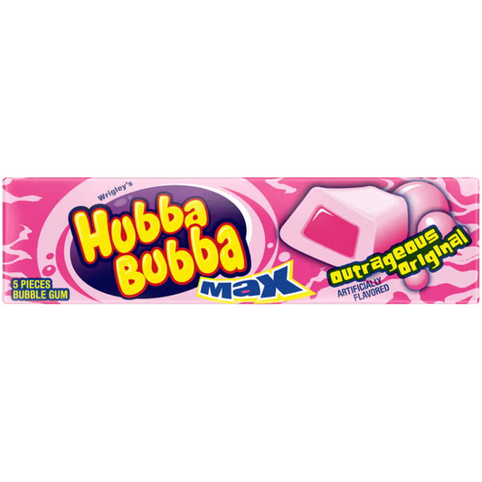 Hubba Bubba Max Gum 5 pc Original 經典原味吹特大波吹波糖