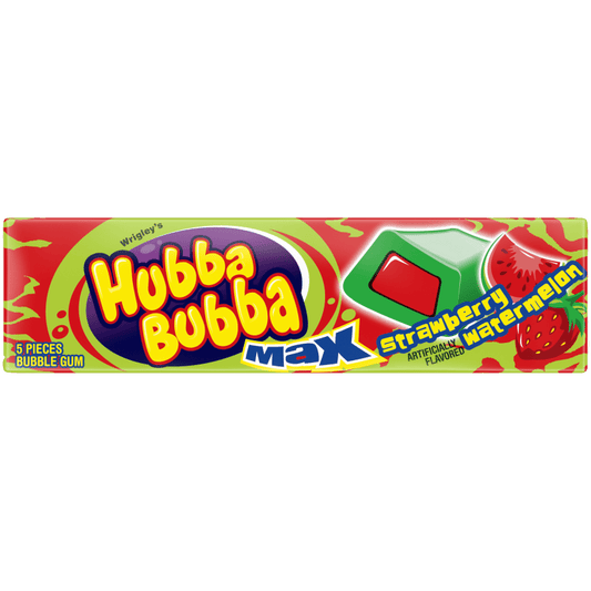 Hubba Bubba Max Gum 5 Pc Strawberry Watermelon 西瓜味吹特大波吹波糖